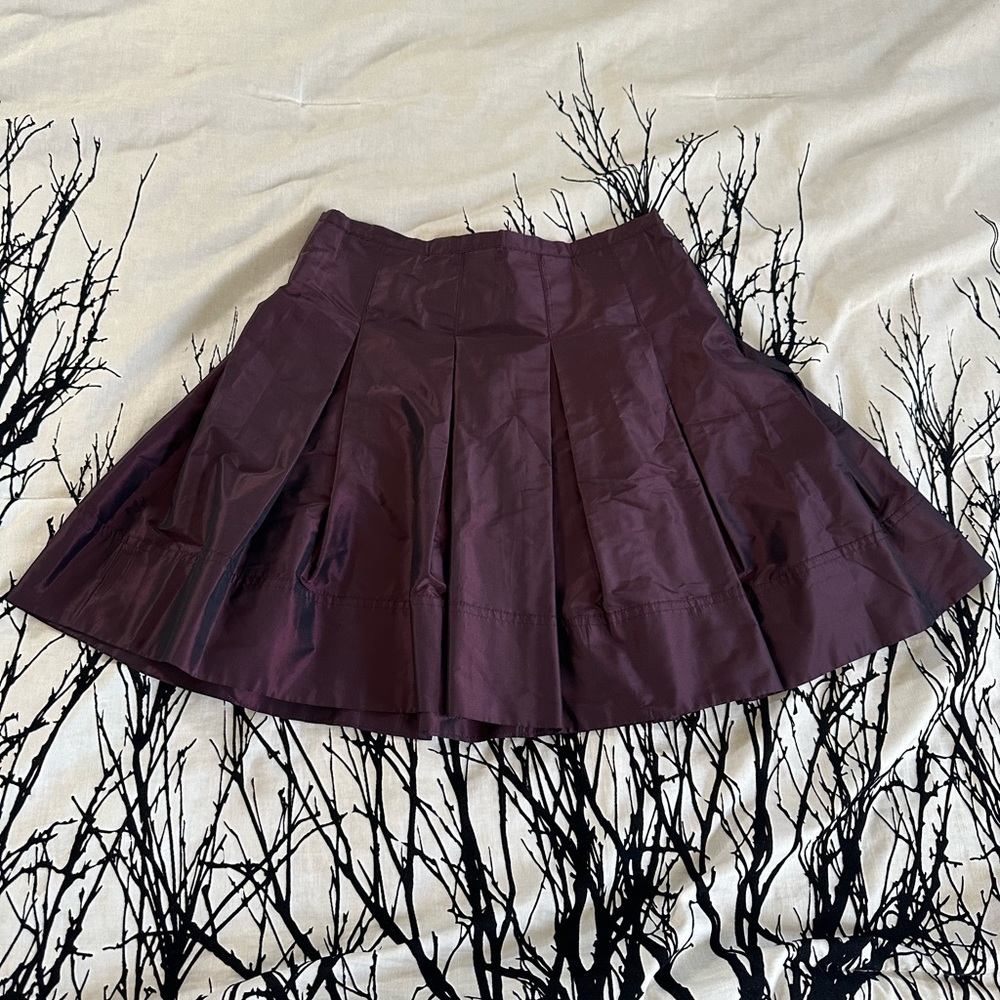 Burberry Prorsum purple silk blend skirt size 2, runway, luxury, Host Pick